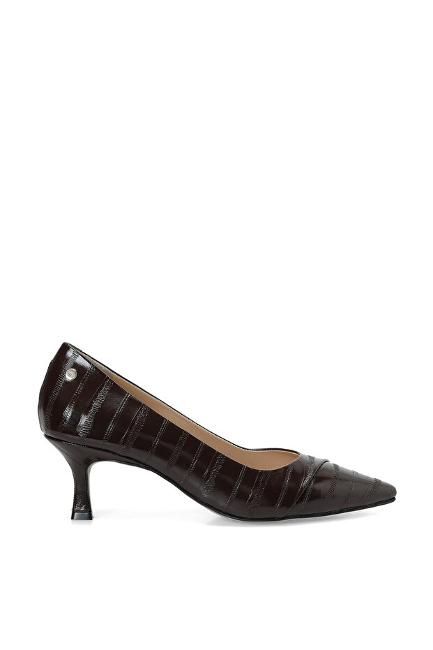 Eflora Burgundy Women's Heeled Shoes