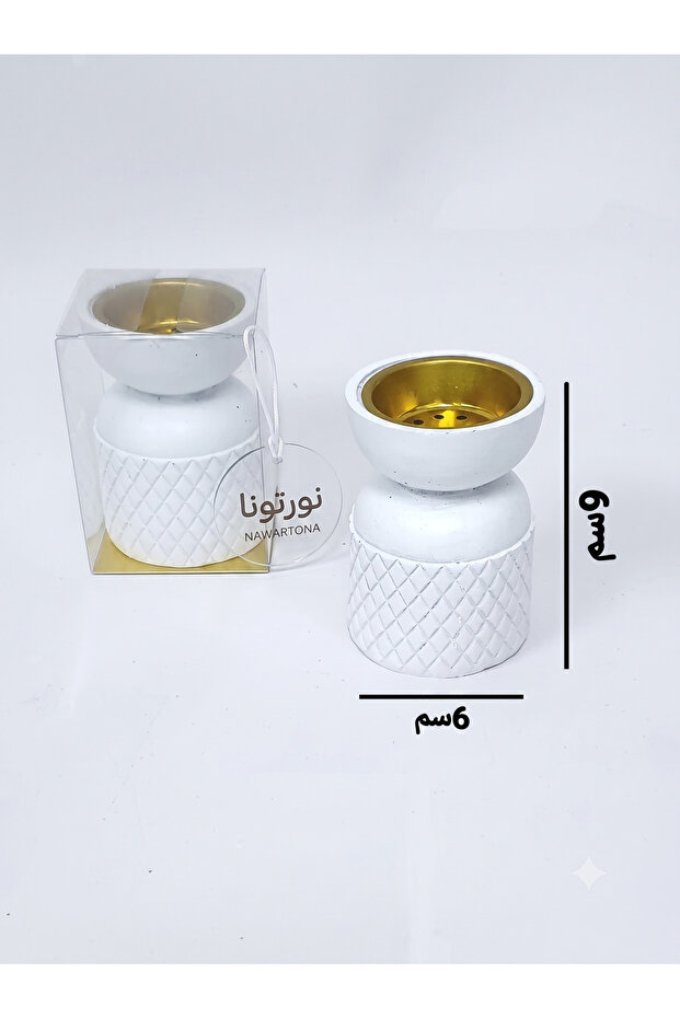 درزن(12 قطعة) مبخرة فخار