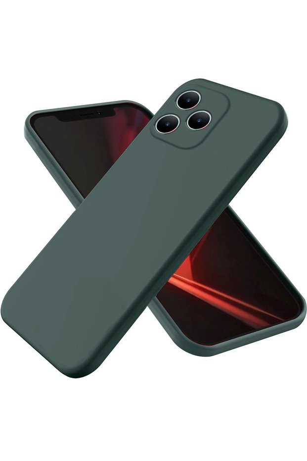 Matxzngz Realme Note 50 4g Case First Silicone - (01409) Dark Green