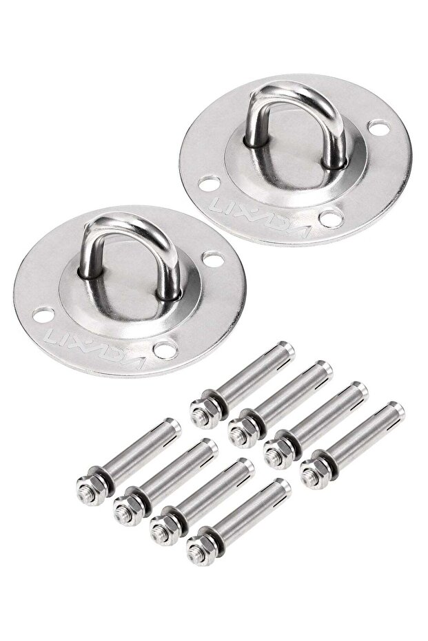 2Pcs Heavy Duty Stainless Steel Anchor Ceiling Hook