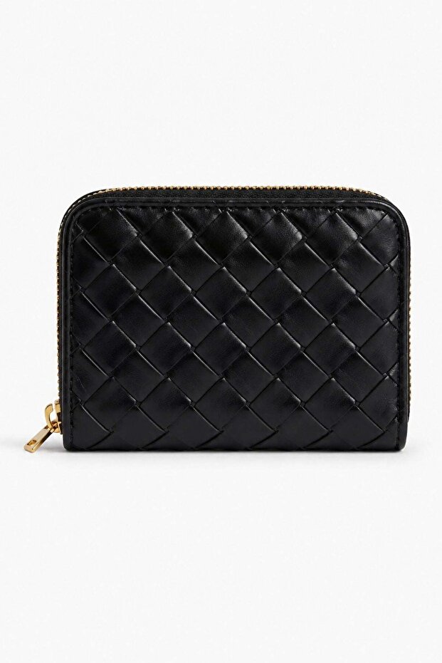 Stylish Knitted Pattern Women's Wallet Mini Design