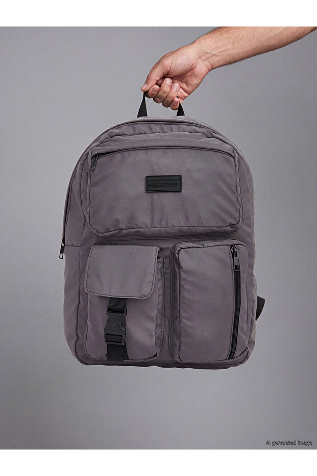 Trendlucky Multi-Compartment Men's Backpack with Difference in Design