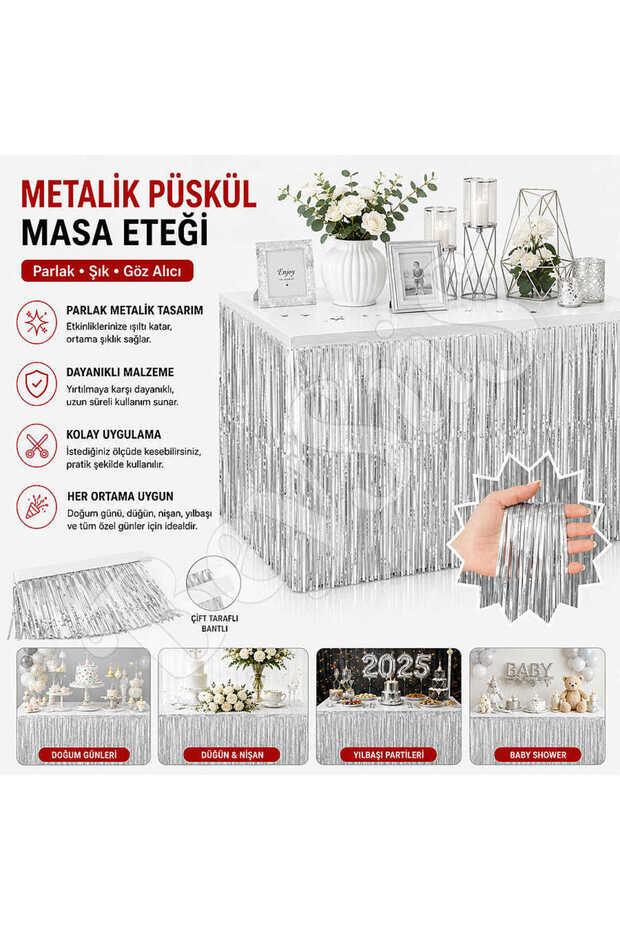 Table Tassel White
