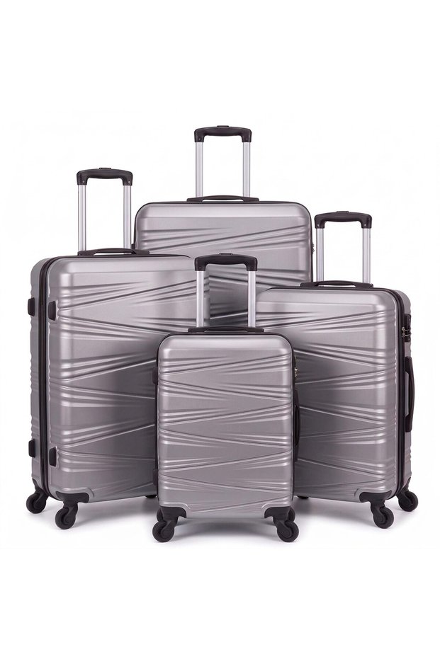 4-Piece ABS Hard Shell Luggage Set 20/24/28/32 Inch, TSA Lock, 360° Silent Spinner Wheels, Durable Unisex Suitcase for Business Student Family Trip, Stylish Travel Suitcase