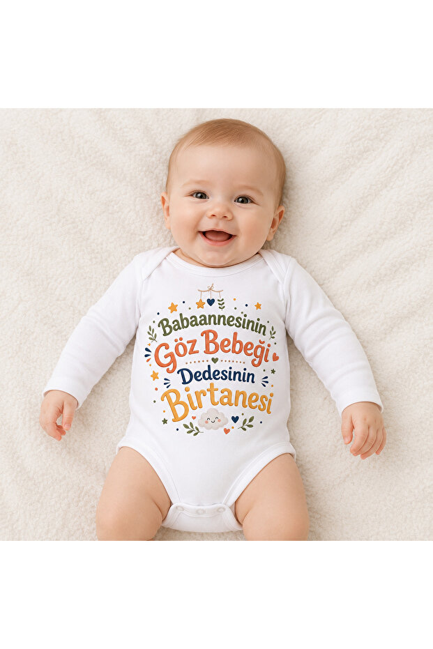 Babaanne Dede Gözbebaği Yazili Baby Bodysuit