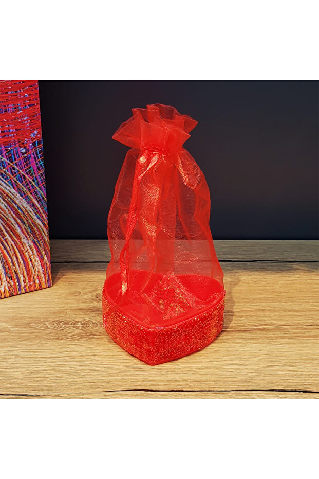 Red Heart Tulle Pouch