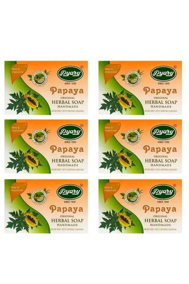 Papaya Original Herbal Soap 75gm (Pack Of 6)