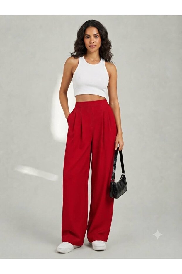 Women's High Waist Wide Leg Palazzo Pants Comfortable Stylish Casual