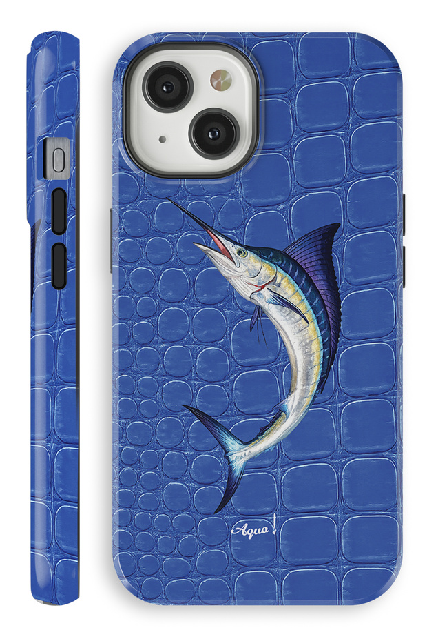 (Magsafe) iPhone 15 Blue Marlin Dual Layer Essential Tough Phone Case
