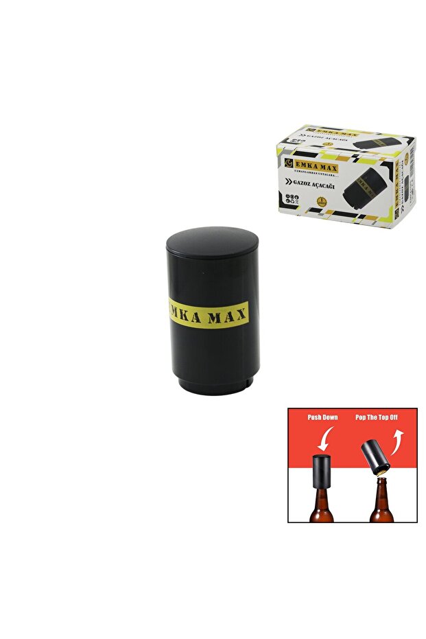 فتاحة أغطية الزجاجات العملية التي تُثبت على الغطاء = ضغط وتحرير () ILKEL-GRP9Y84