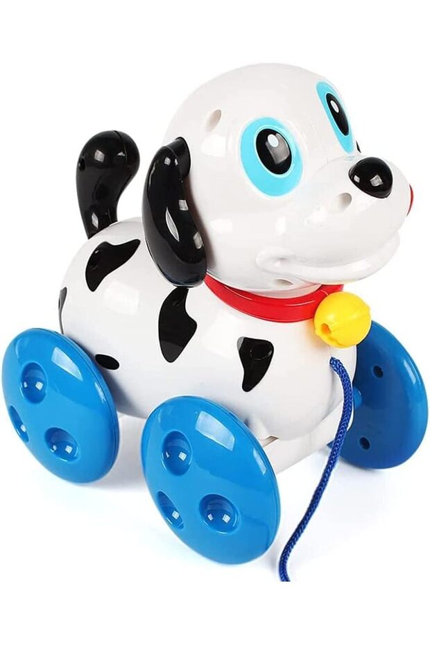 Puppy Pull Along Toy Puppy Dog With Light, Music And Wheels For Toddlers Infants, 1-5 year-old