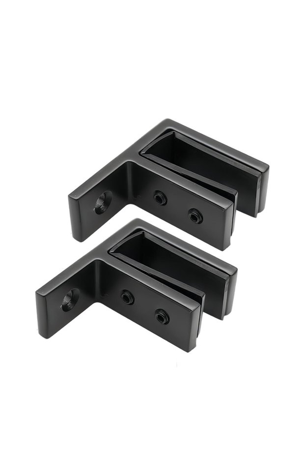 SS glass railing clamps - Staircase handrail glass railing fasteners - Balcony, garden, & terrace glass railings, For 15-20mm thick glass