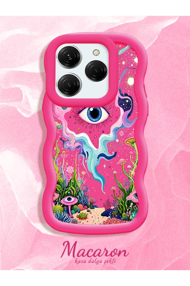Tecno Spark 20 Pro 4g Compatible Colorful Psychedelic Eye Mushroom Drawing Flat Print Case