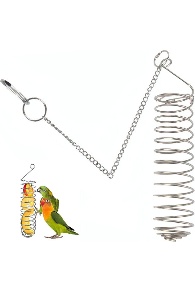 Hanging bird fruit and vegetable feeder