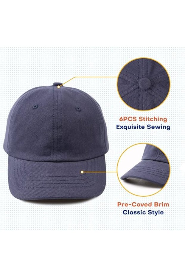 Classic casual baseball cap for children, boys and girls, sun hat, suitable for spring, summer and autumn, baby hat (48cm)