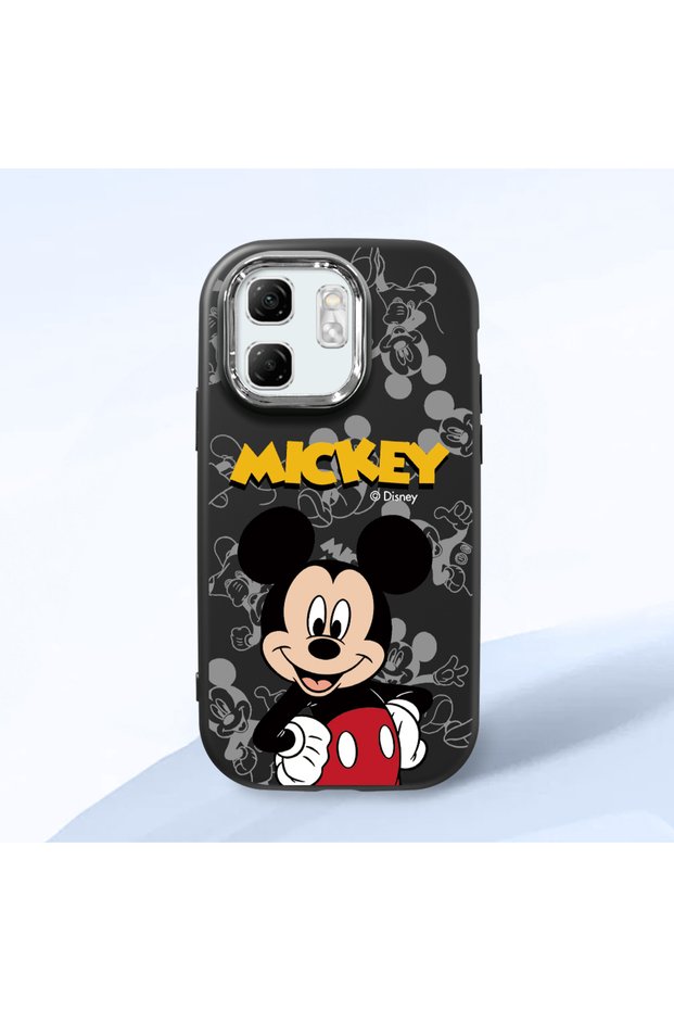Infinix Hot 50I Compatible Case Camera Protector Black Silicone Couple Phone Case Character Patterned