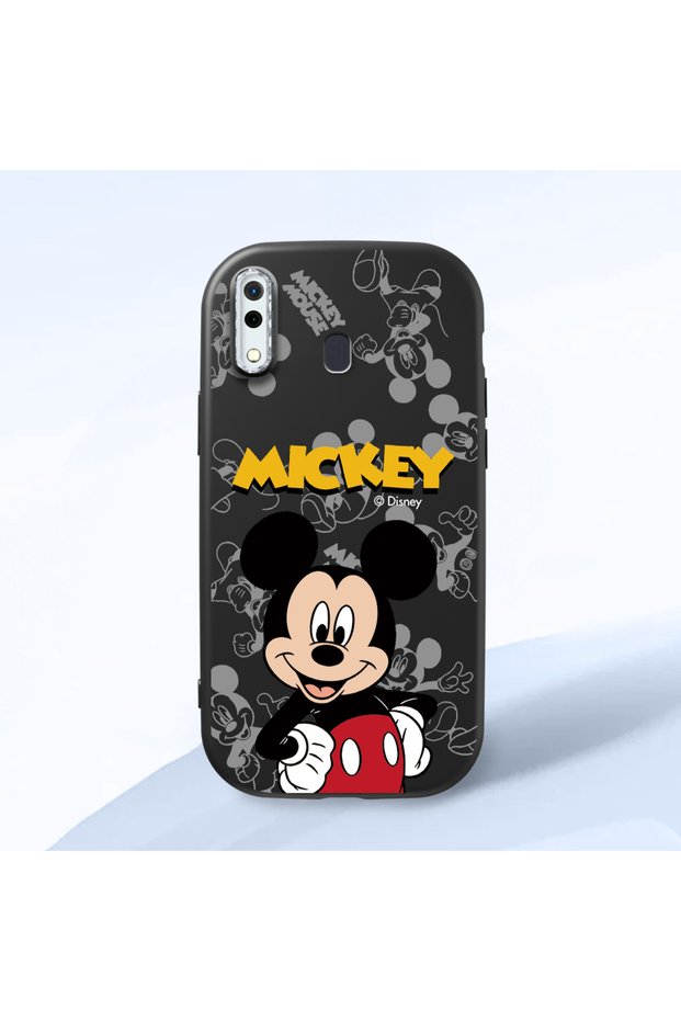 Samsung Galaxy A30 Compatible Case Camera Protective Black Silicone Couple Phone Case Character Patterned