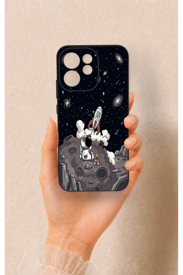 Oppo Reno 15F Compatible Space Astronaut Patterned Silicone Case