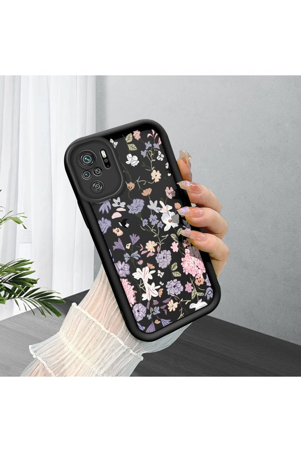 Redmi Note 10 4G/Note 10S Compatible Black Silicone Case Shockproof with Camera Protection