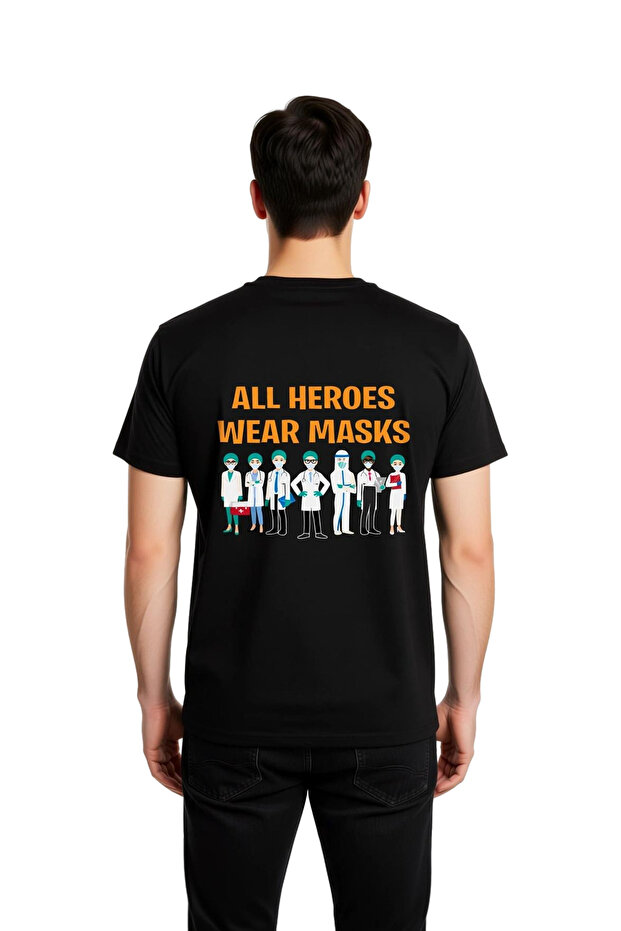 All Heroes Are Masked Printed Men's T-Shirt