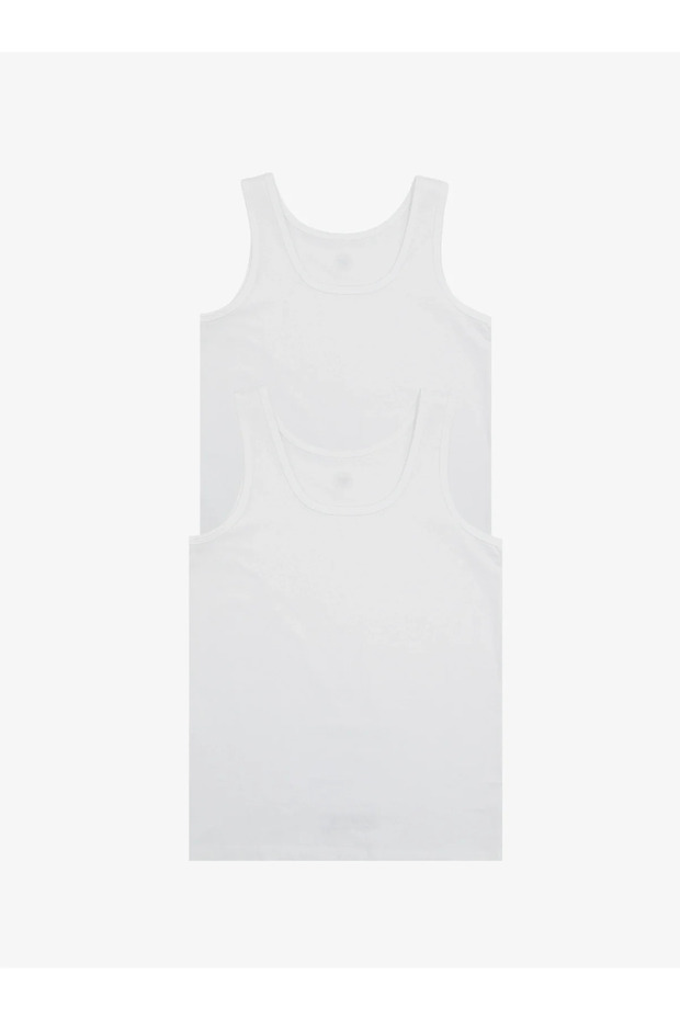 Blackspade Boys' 2-Piece Undershirt 9396 White. 2-3 Years