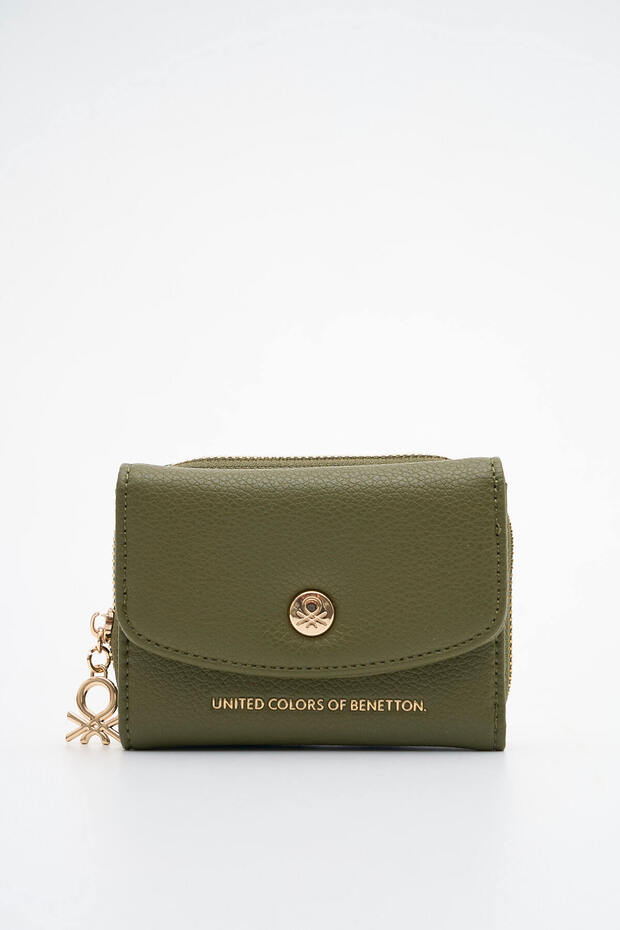 Benetton Women's Wallet Khaki Bnt1875