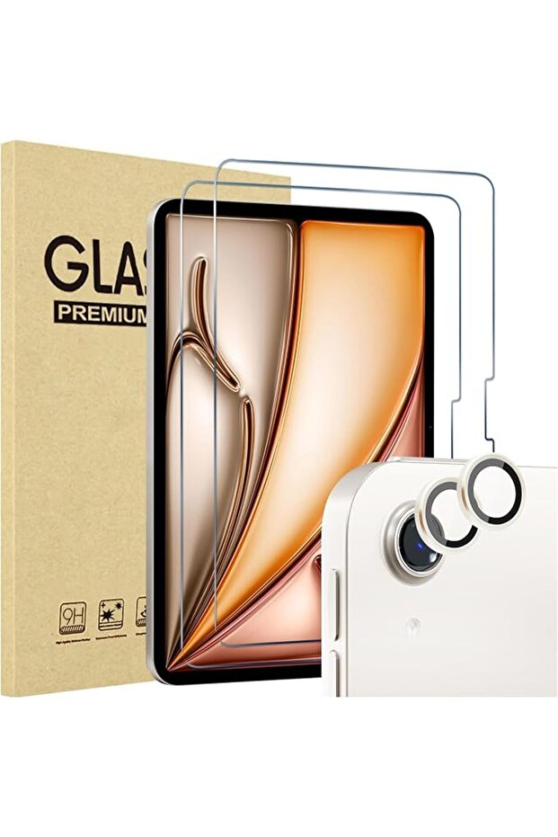 واقي شاشة ProCase (عبوة من قطعتين) لجهاز iPad Air مقاس 13 بوصة M4 2026 / M2 2024 + واقي عدسة الكاميرا (عبوة من قطعتين)
