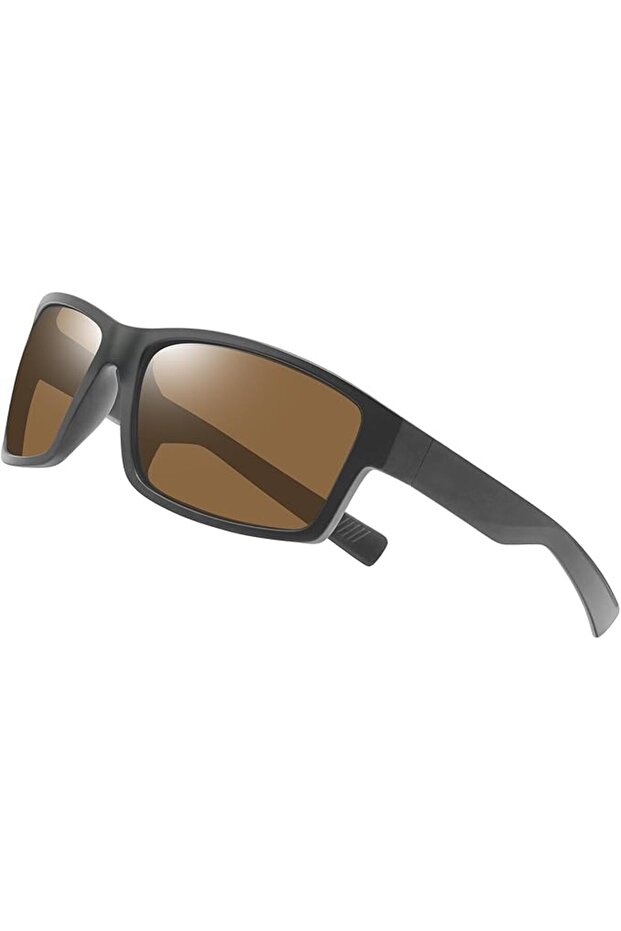 Sport Sunglasses for Men Women Uv Protection Lightweight Tr90 Rectangular Polarized Frame