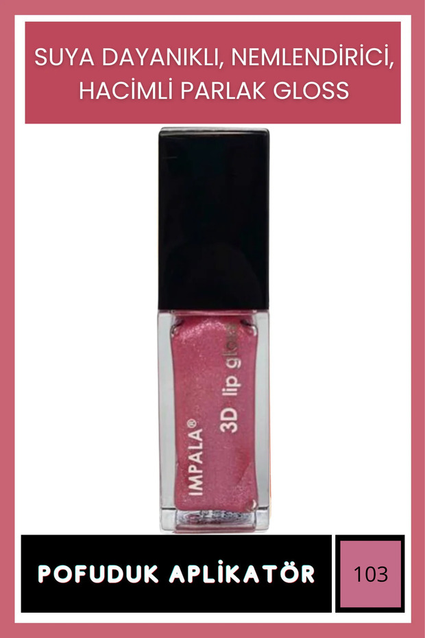 3D Lip Gloss № 103 Sparkling Dried Rose