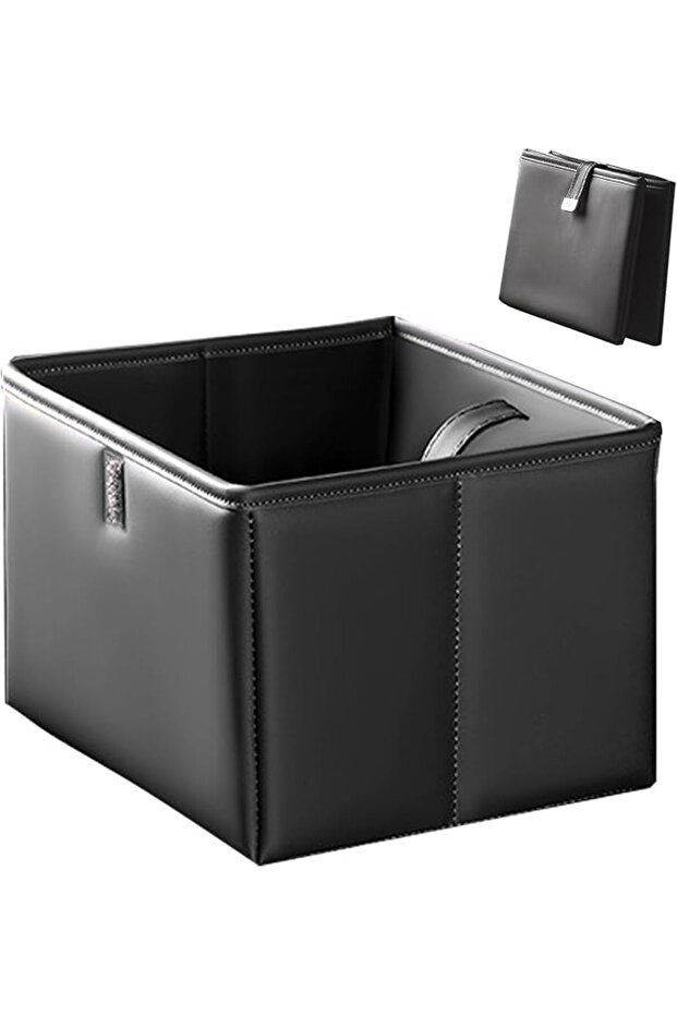 Car Backseat Organizer, Large Capacity Foldable Waterproof and Leak-Proof Garbage Bin Storage Bag, T