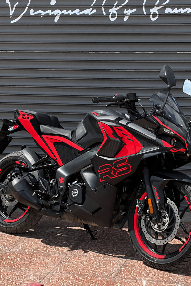 Complete Premium Fairing Sticker Set (Right and Left) for Bajaj Pulsar Rs200