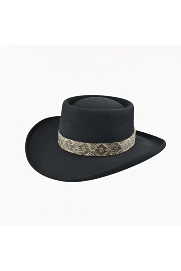 Pure wool soft felt hat vintage ranch unisex ventilated.