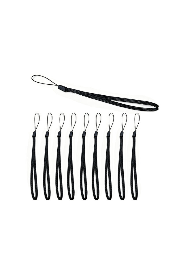 black 10PCS FPV 10PCS/set Protective Wrist Strap Black Pine Rope Selfie Stick Lanyard Flashlight Mob