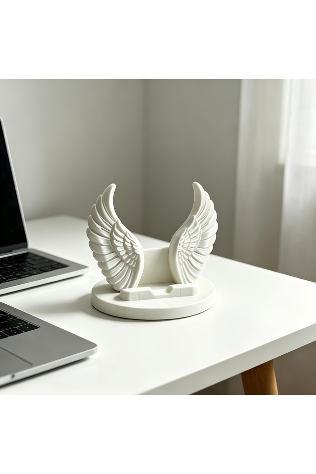 1Pcs 1-Piece Angel Wing-Shaped Phone Stand, 3D Printed Angel Wings, Creative Design Phone Stand Orna
