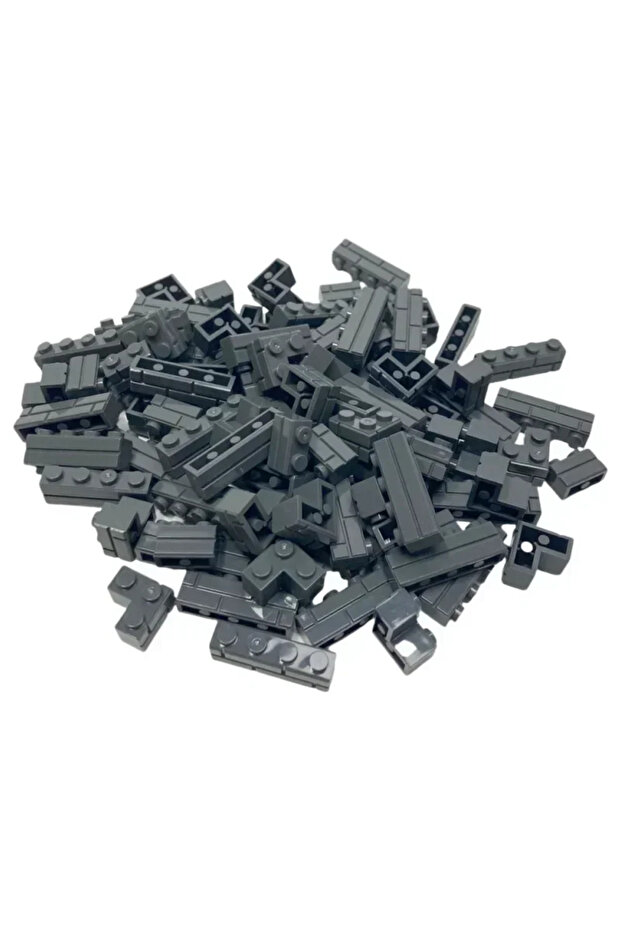 Dark Gray 120Pcs 120PCS Wall Blocks MOC Thick Multiple Sizes Plastic Bricks Checkered Wall Tiles Mix