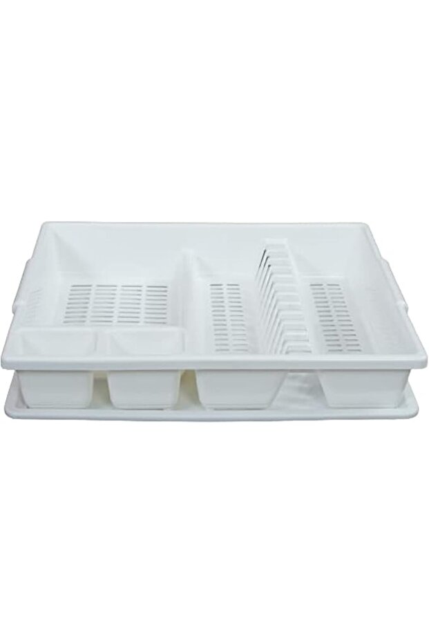 Dish Drying Rack, Hard Plastic Drying Rack, Dish Drainer for Kitchen Counter with Drainboard Set, wi