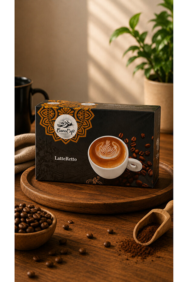 Ganocafé Latteretto Ganoderma Lucidum Extract Latte Coffee Pack