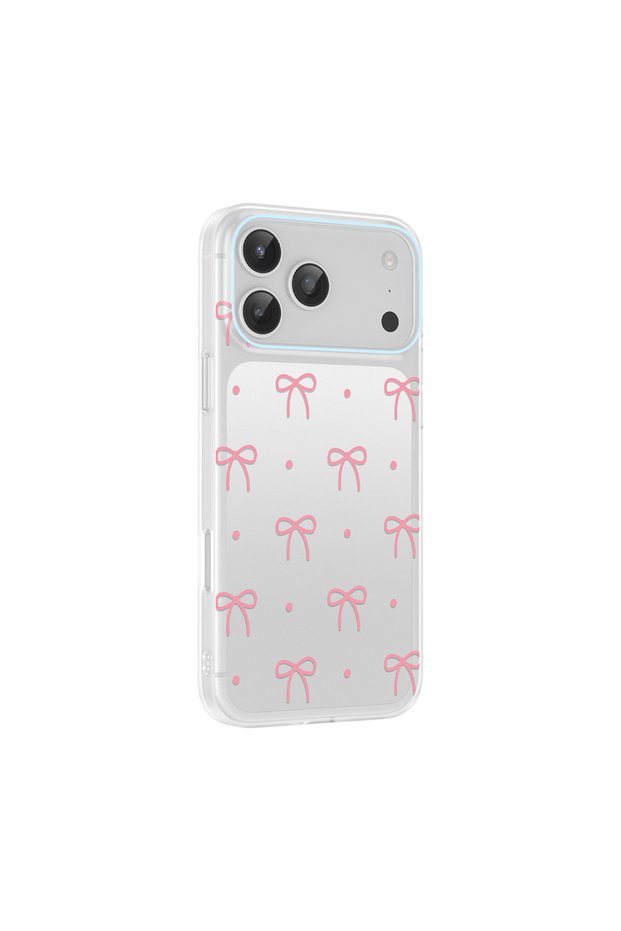 غطاء بمشبك متوافق مع هاتف Apple iPhone 17 Pro مع حماية للكاميرا وتصميم منقوش