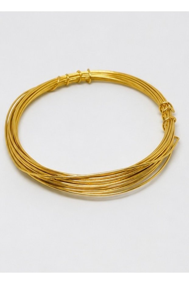 1.0 mm Enameled and Silver Plated Colorful Gold Color Soft Copper Jewelry and Bijouterie Wire (30 Gr -6 Meters)