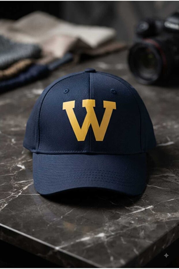 Color Letter W Printed Unisex Baseball Cap - Adjustable Casual Hat