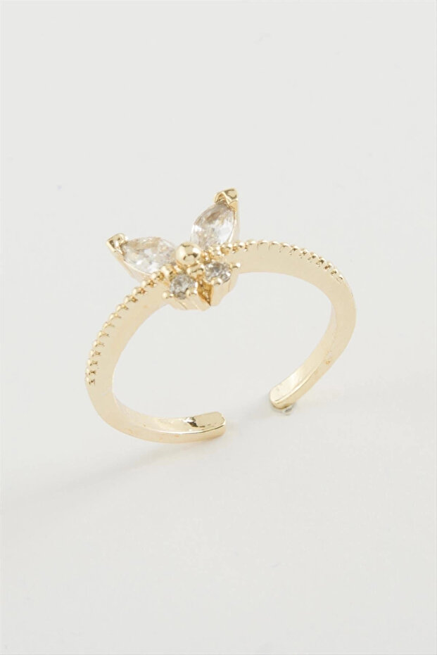 Butterfly Zircon Stone Ring