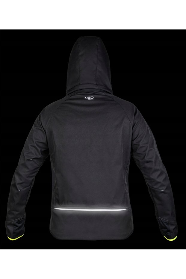 Jachetă softshell Mix&Match, negru-galben, mărimea S