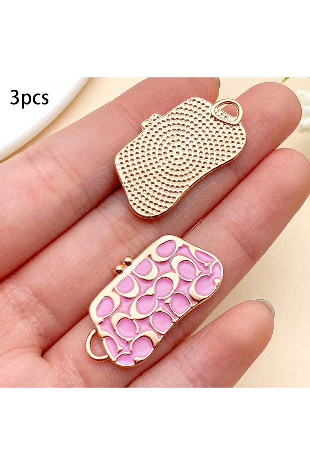 style 4 Mix 3/9pcs Alloy Drip Oil Women's Series Pendant Accessories, DIY Necklaces, Earrings, Keych