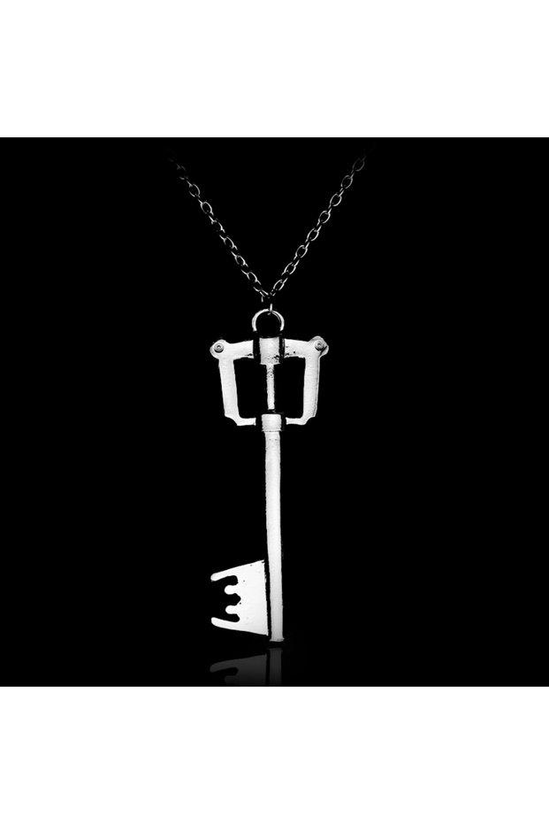 N300 Game Kingdom Hearts Chain Pendant Necklace Sora Key Blade Crown Charm Statement Choker Women Me