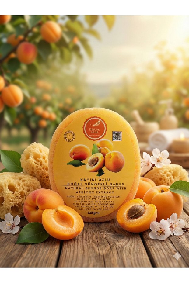Natural Sponge Soap with Kayisi Extract