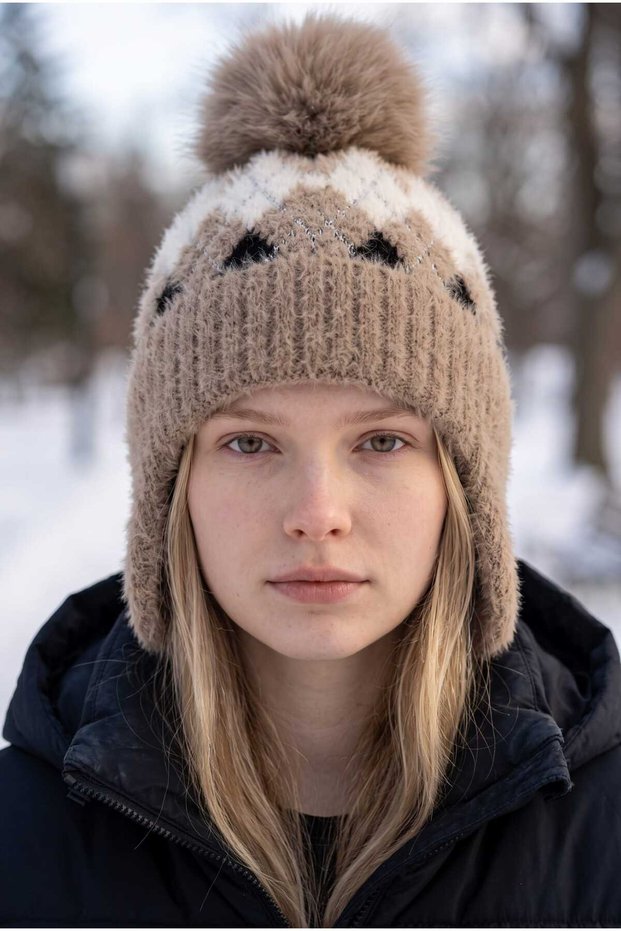 Women's Young Girls' Fleece Lined Beanie