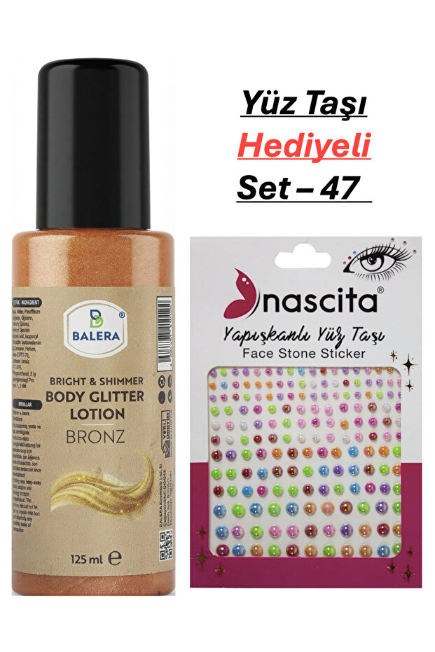 Body Lotion Glittery 125 ml & Facial Stone Gift-47