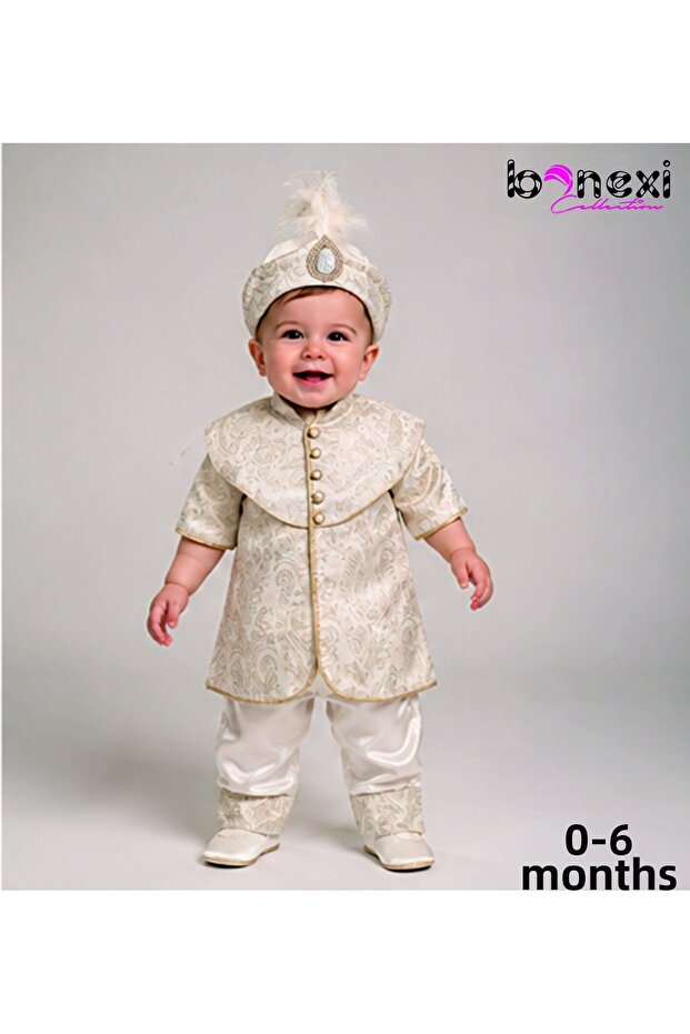 Baby Şehzade Circumcision Clothing for Boys 0-6 Months