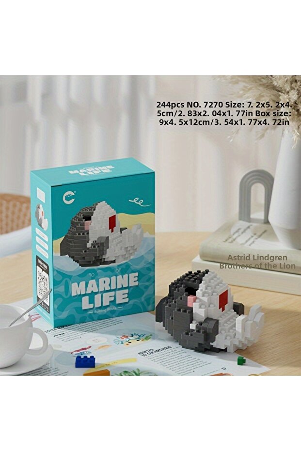 Marine Life Cute Shark Block Building Block Figure