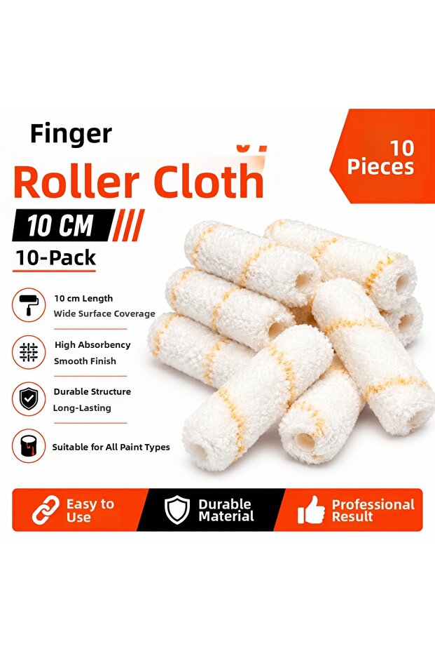 Finger Roller Refill 10cm Sponge Paint Roller Refill Finger Paint Roller Refill Hobby and Decorative Painting Tool
